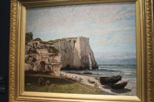 Gustave Coubert, "La falaise d'Etretat après l'orage"